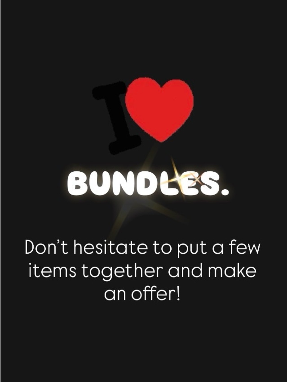 You love good deals. I love bundles.